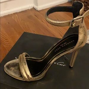 Kenneth Cole gold sandals